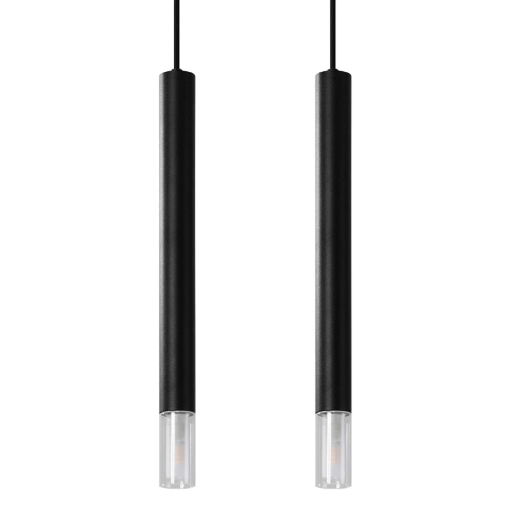 Lampada sospensione SULTAN 2 Pure Lume nera doppia G9