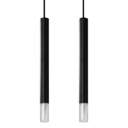 Lampada sospensione SULTAN 2 Pure Lume nera doppia G9