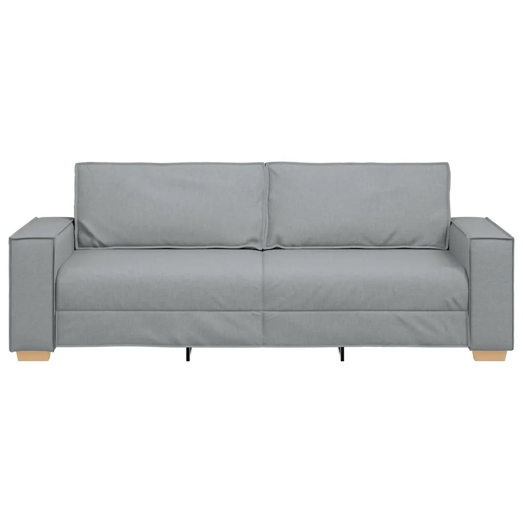Divano a 3 posti Grigio Chiaro 180 cm Tessuto