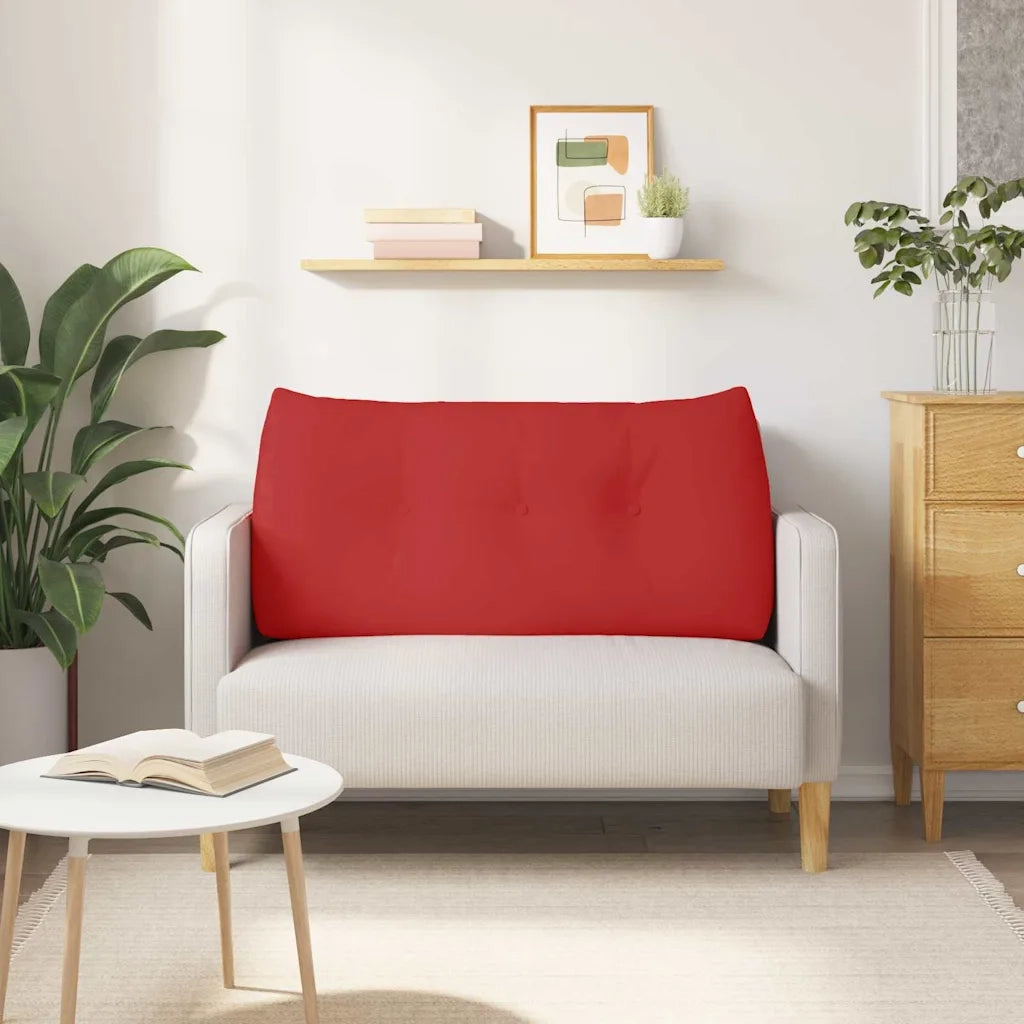 Cuscino per Schiena | Cuscino dorsale Rosso 120 x 24 x 50 cm Tessuto