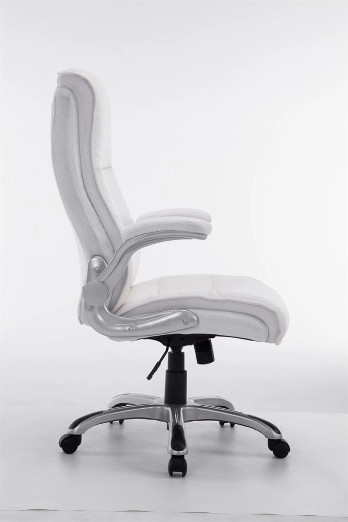 Sedia da ufficio BIG Villach in similpelle bianco