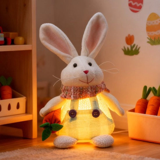 Ornamento di Pasqua con luci, grande decorazione di Pasqua, adatto per casa, ufficio, Pasqua primaverile (batterie non incluse).