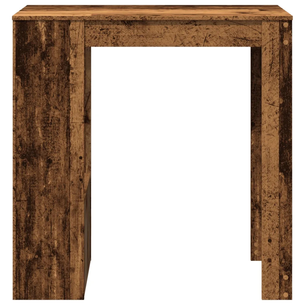 Tavolo Bar con Rastrelliera Antico 102x50x103,5 cm Multistrato 854362