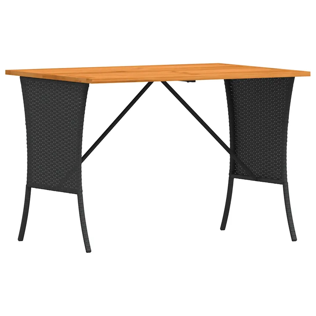 Set Divani da Giardino 3 pz con Cuscini in Polyrattan Nero 3365342