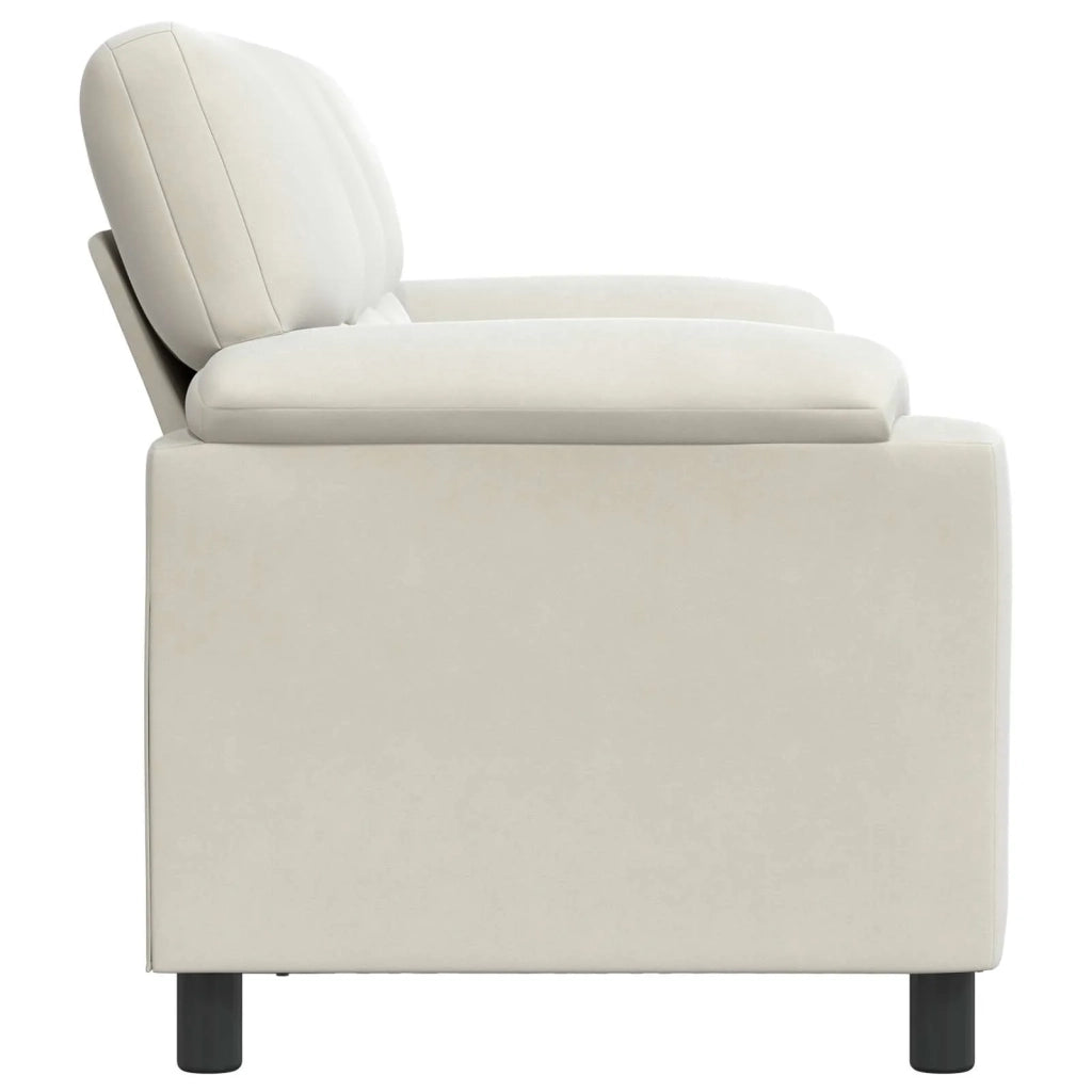 Divano Crema 214 x 85 x 93 cm Velluto 42040857