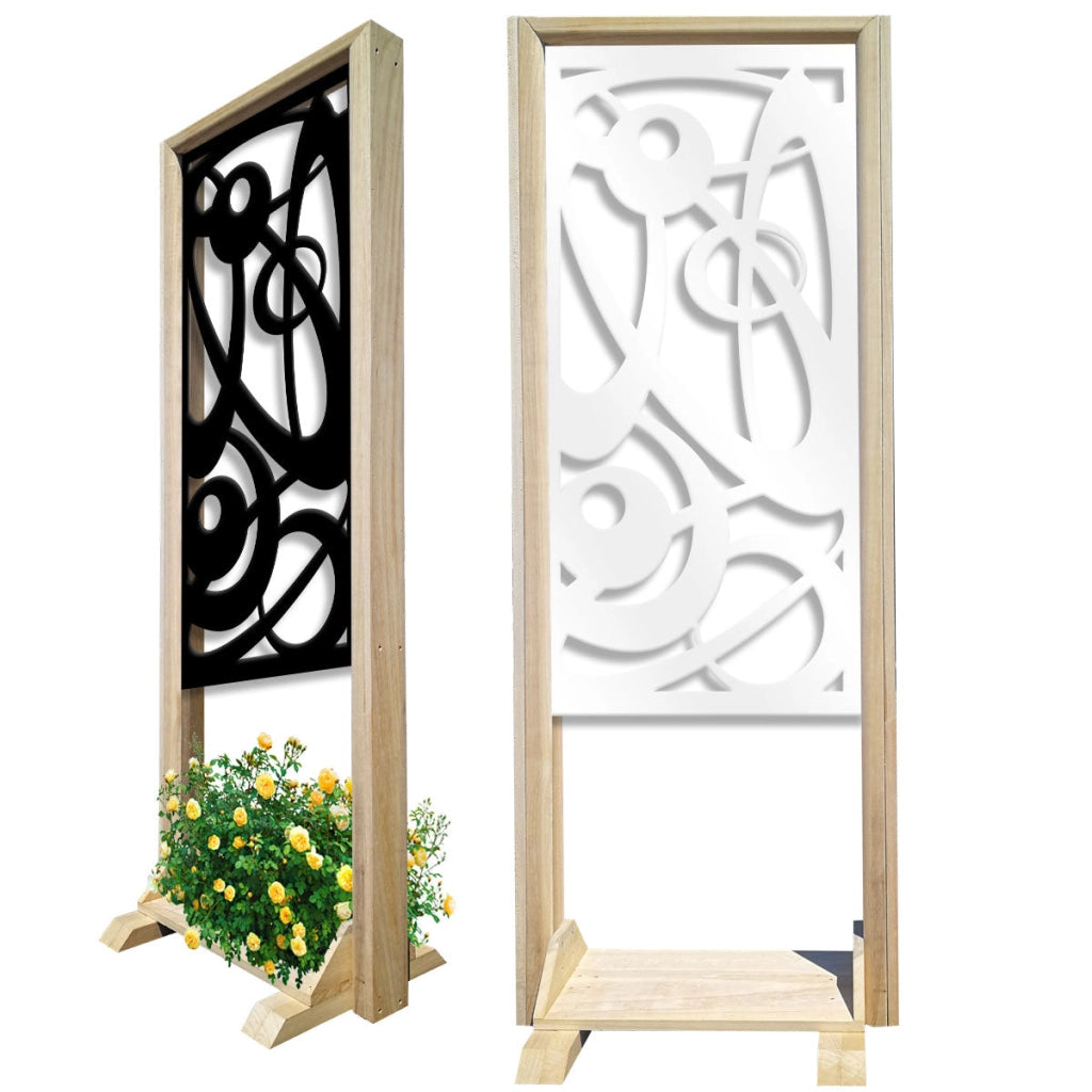 INTERSTELLAR - Separè - Paravento modulabile - 70x190cm - in Legno e PVC Colore: bianco