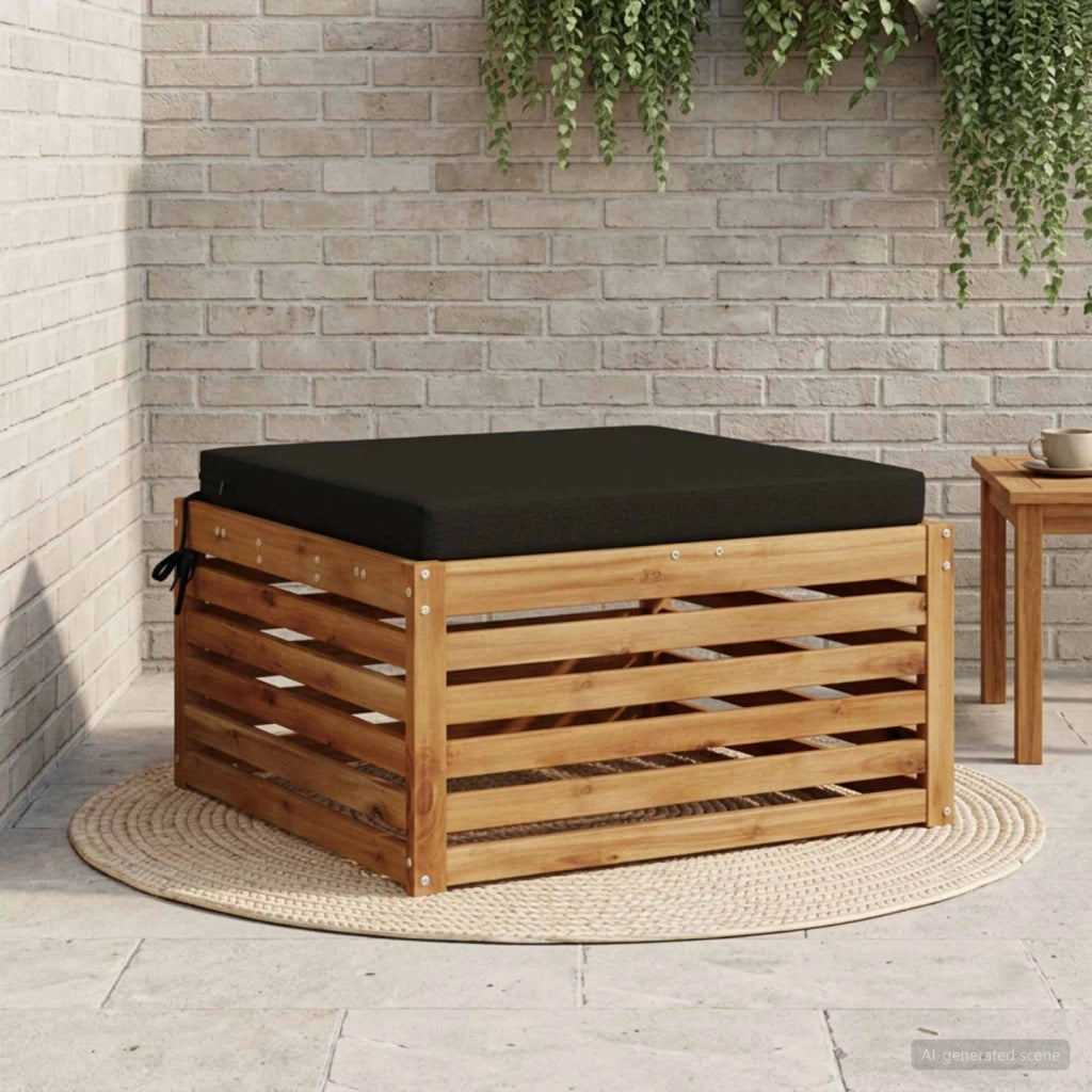 Cuscino per Sedia in Unico Pezzo SOEST 100% Poliestere Nero 944889