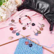 Pendenti a forma di pietra - 16 pezzi - Accessori per gioielli - Colori vari - Pietre del chakra - Ideali per il giorno di San Valentino