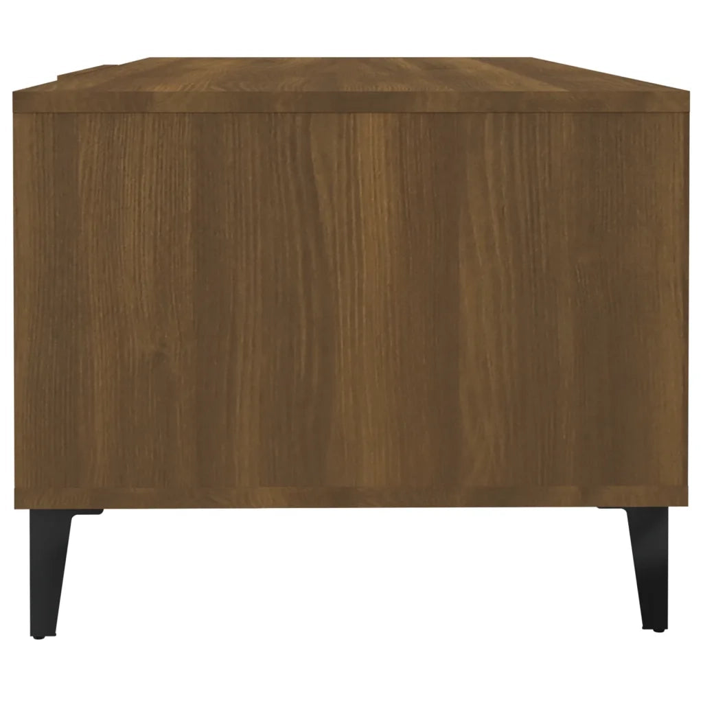 Tavolino da Caffè Rovere Marrone 102x50x40 cm Legno Multistrato 817530