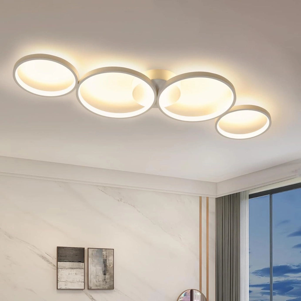 ZMH Lampada da soffitto LED 30W incasso 3000K luce calda design moderno 89cm