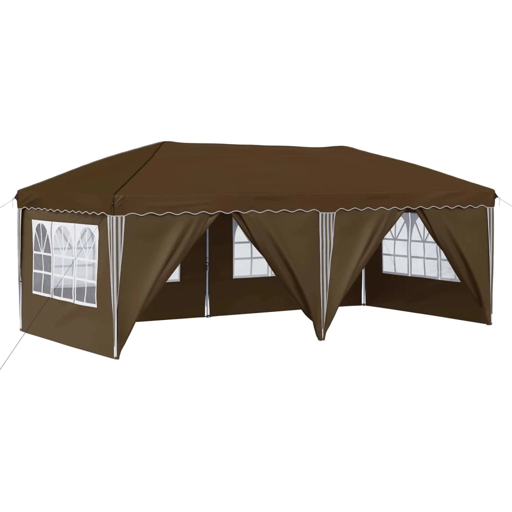 Tenda per feste a pop-up 575 x 288 x 245 cm Tortora