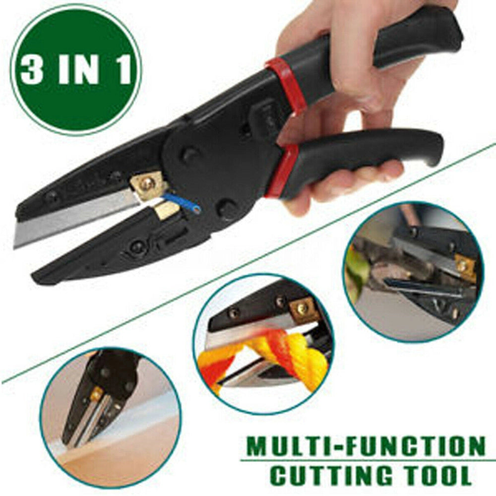 Trade Shop - Multi Cut 3 In 1 Utensile Da Taglio Forbice Pinza Ultra Potente Giardino Lavoro -