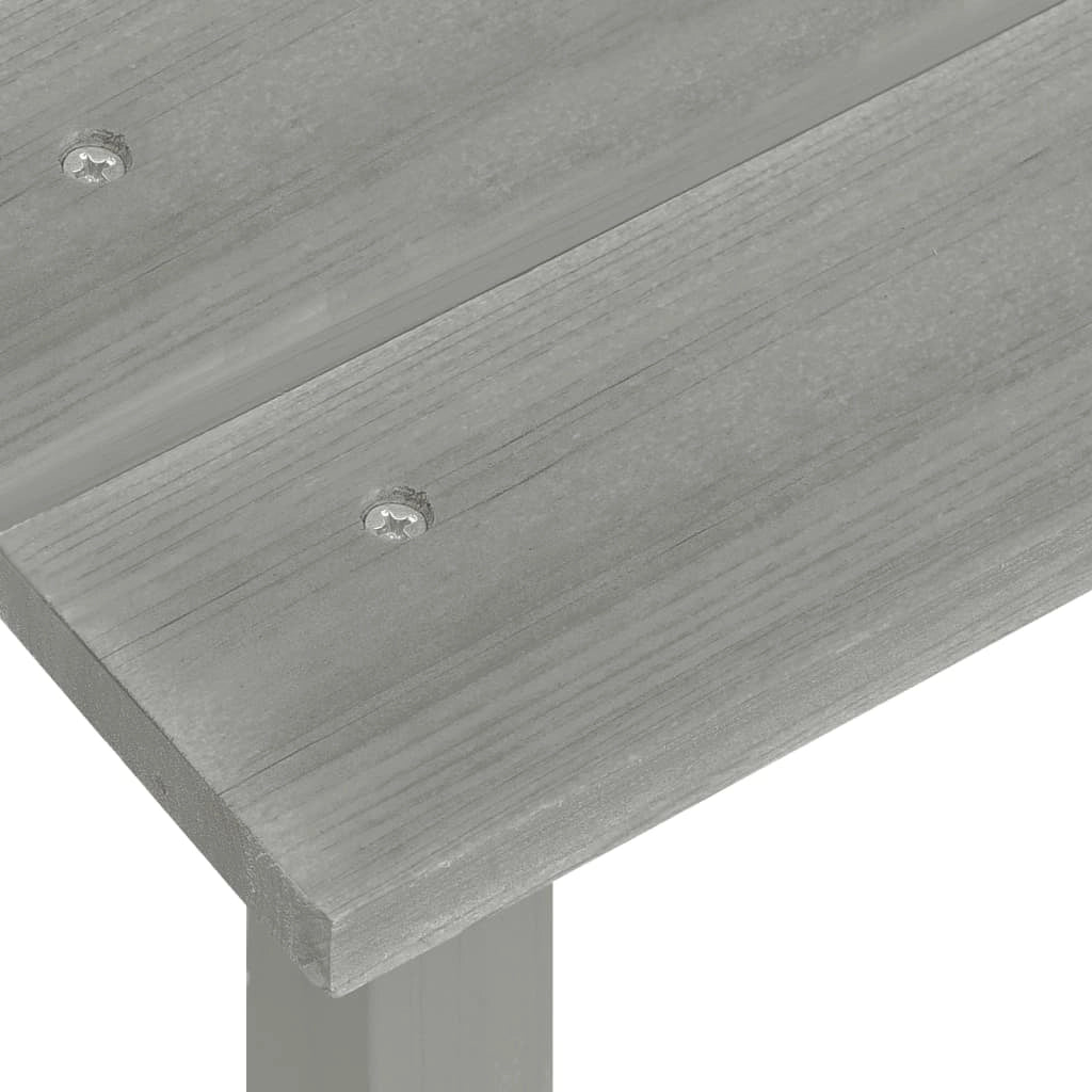 Sedia da giardino con tavolo in legno di abete grigio 02_0013329