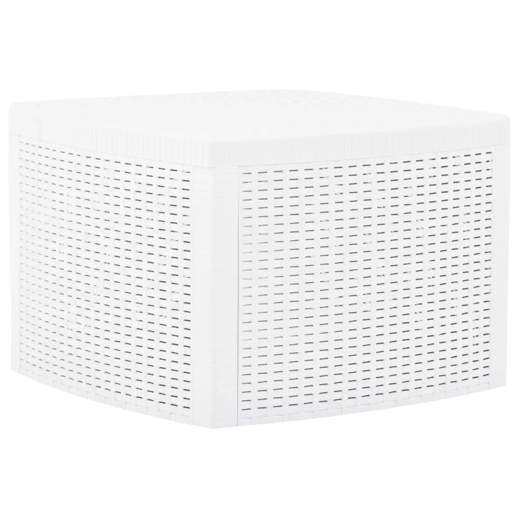 Tavolino Bianco 54x54x36,5 cm in Plastica