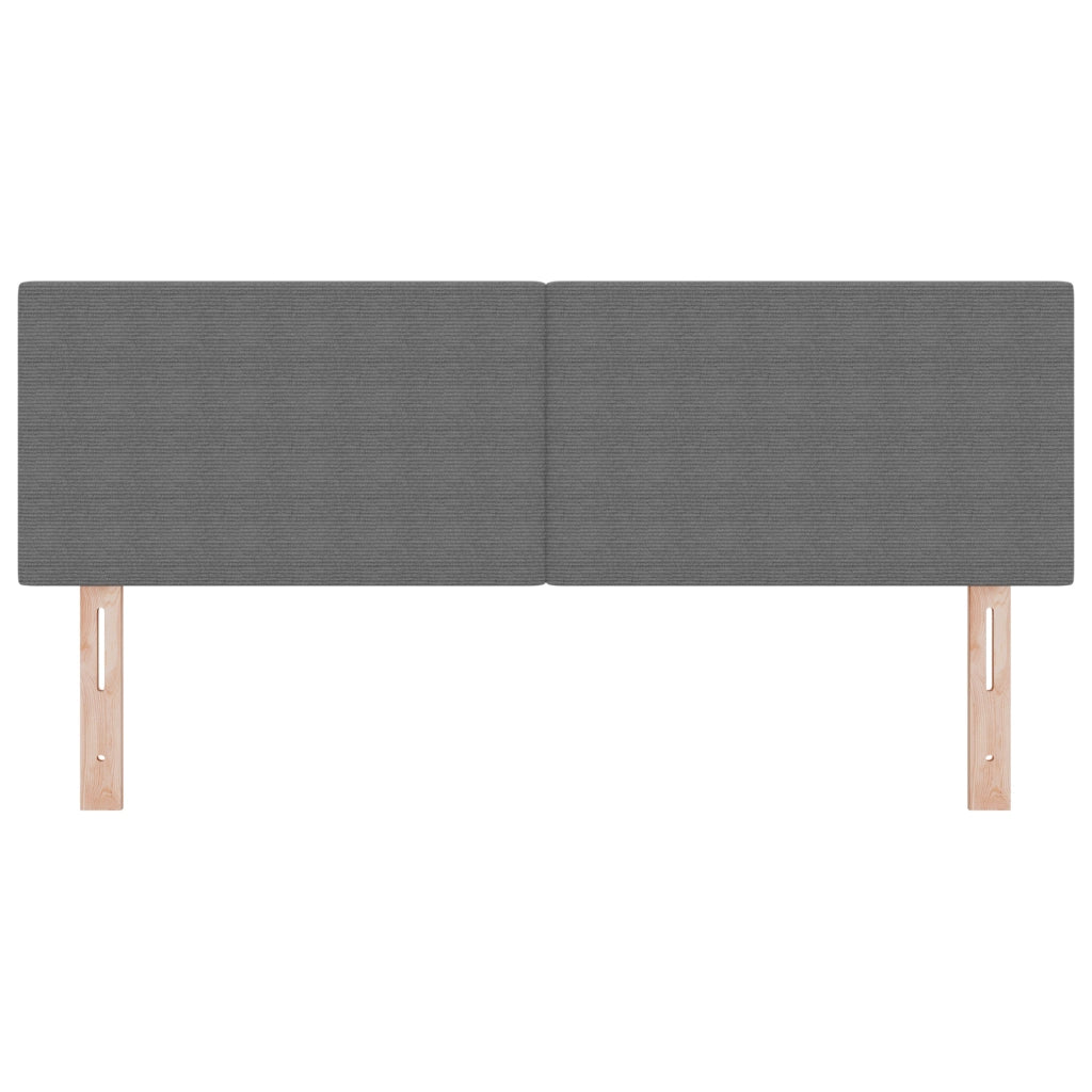 Testata LED  Design Semplice Grigio Chiaro 72 cm in Tessuto Corduroy