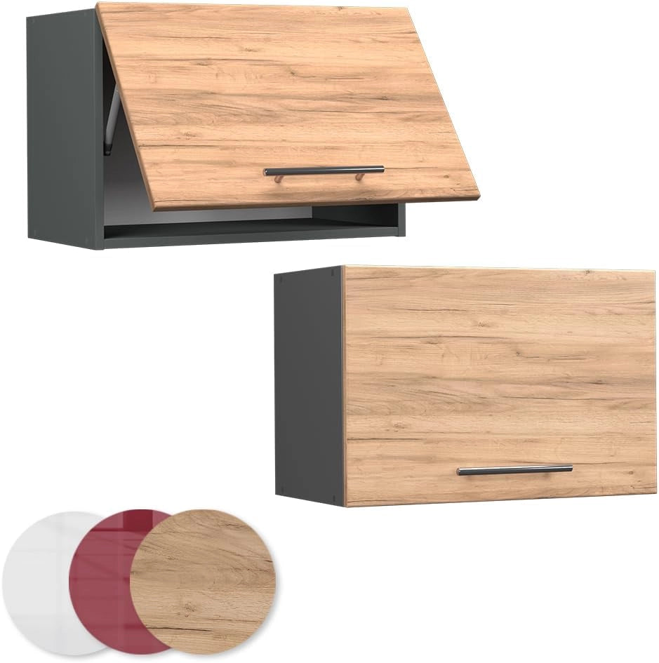 Pensile da cucina Fame-Line, Quercia dorata, 60 cm Piatto, per la combinazione con altri moduli della serie Fame-Line