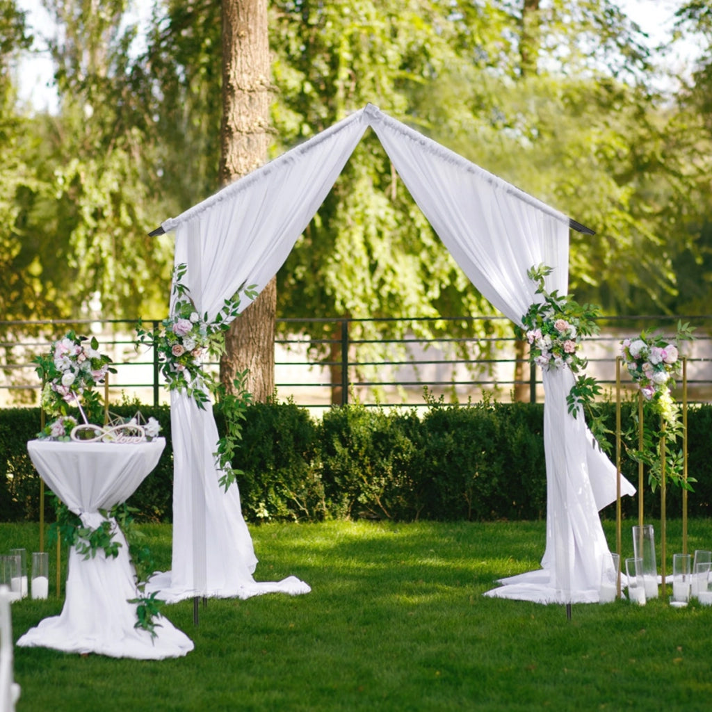 Traliccio da giardino con barre trasversali laterali multiple, Arco da giardino moderno Nero
