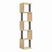 Libreria in legno "Piri" - 35 x 30 x 161 cm - Rovere Sonoma Antracite