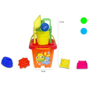 Trade Shop - Secchiello Da Mare Paletta Rastrello Formine Innaffiatoio Gioco Spiaggia Bimbi -