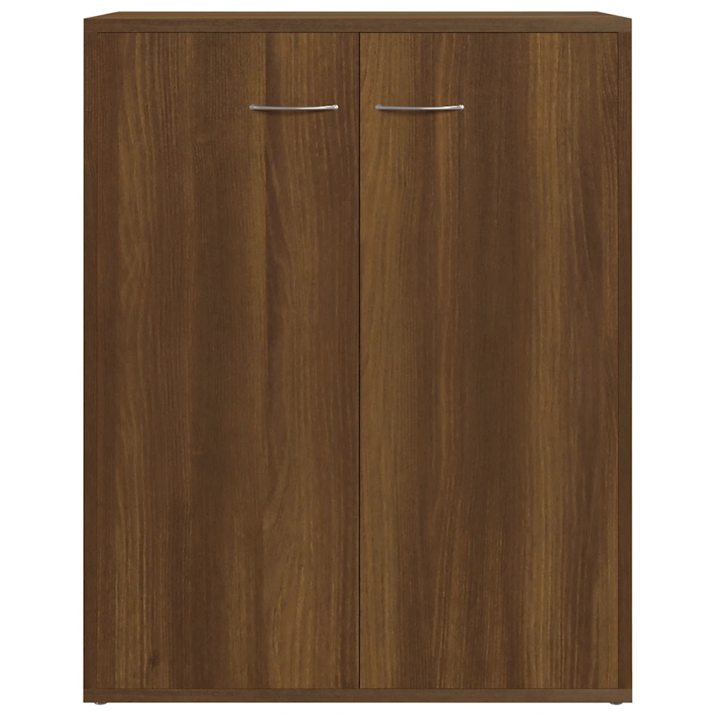 Credenza Rovere Marrone 60x30x75 cm in Legno Multistrato 815380