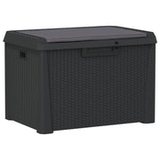 Baule da Giardino con Cuscino Seduta Antracite 125 L in PP CFW5480659