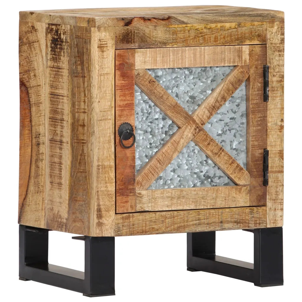 Comodino 40x30x50 cm in Legno Massello di Mango cod mxl 63958