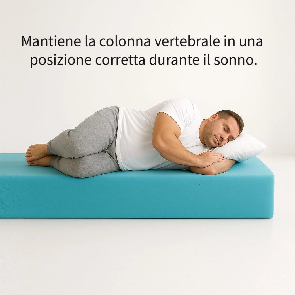Materasso ortopedico semi rigido francese 140x200 in Water Foam, Materasso AMERICANO ALTO 30 CM. Materasso di base robusta con Rivestimento anallergico sfoderabile. Materasso Made in Italy 100%