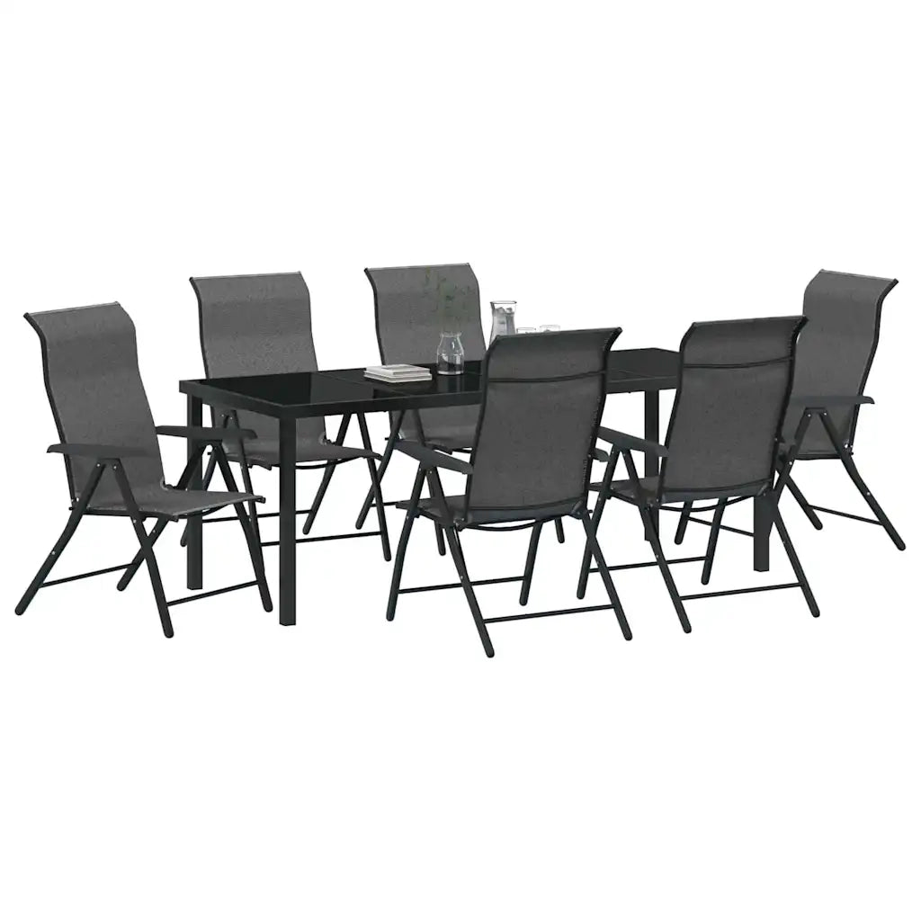 Set da Pranzo per Giardino 7 pcs Grigio 3379280
