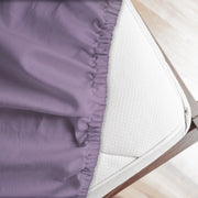 Lenzuolo letto sotto con angoli 100% puro cotone Made in Italy tinta unita Lilla - 1 Piazza e mezza