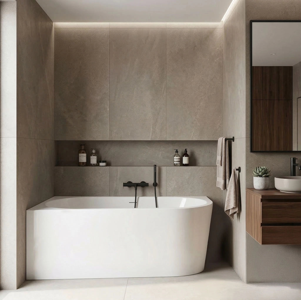 Vasca Bagno Sydney Bellanto Sinistra 150cm Copritappo rame spazzolato