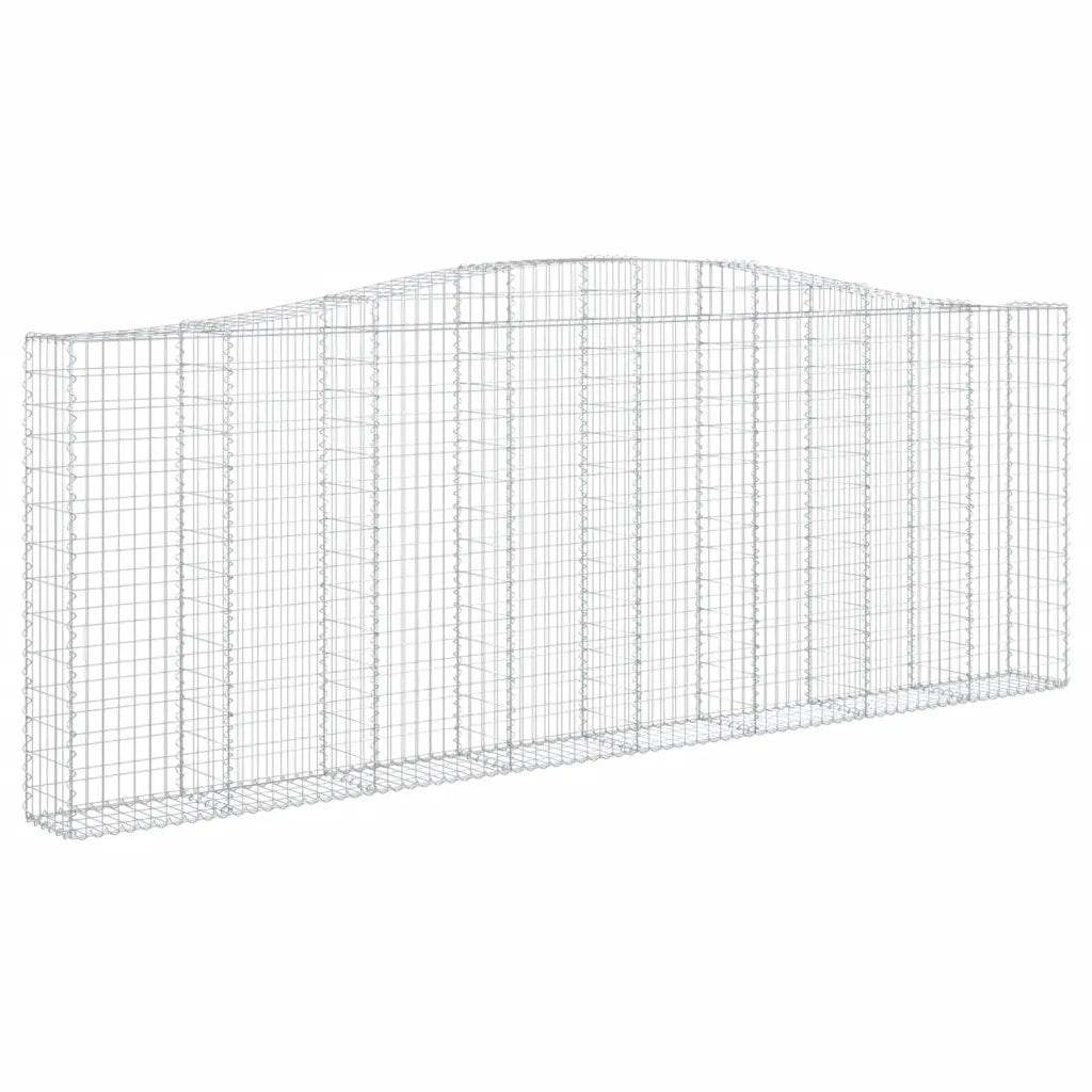 Cesti Gabbioni ad Arco 10 pz 400x30x140/160 cm Ferro Zincatocod mxl 123953