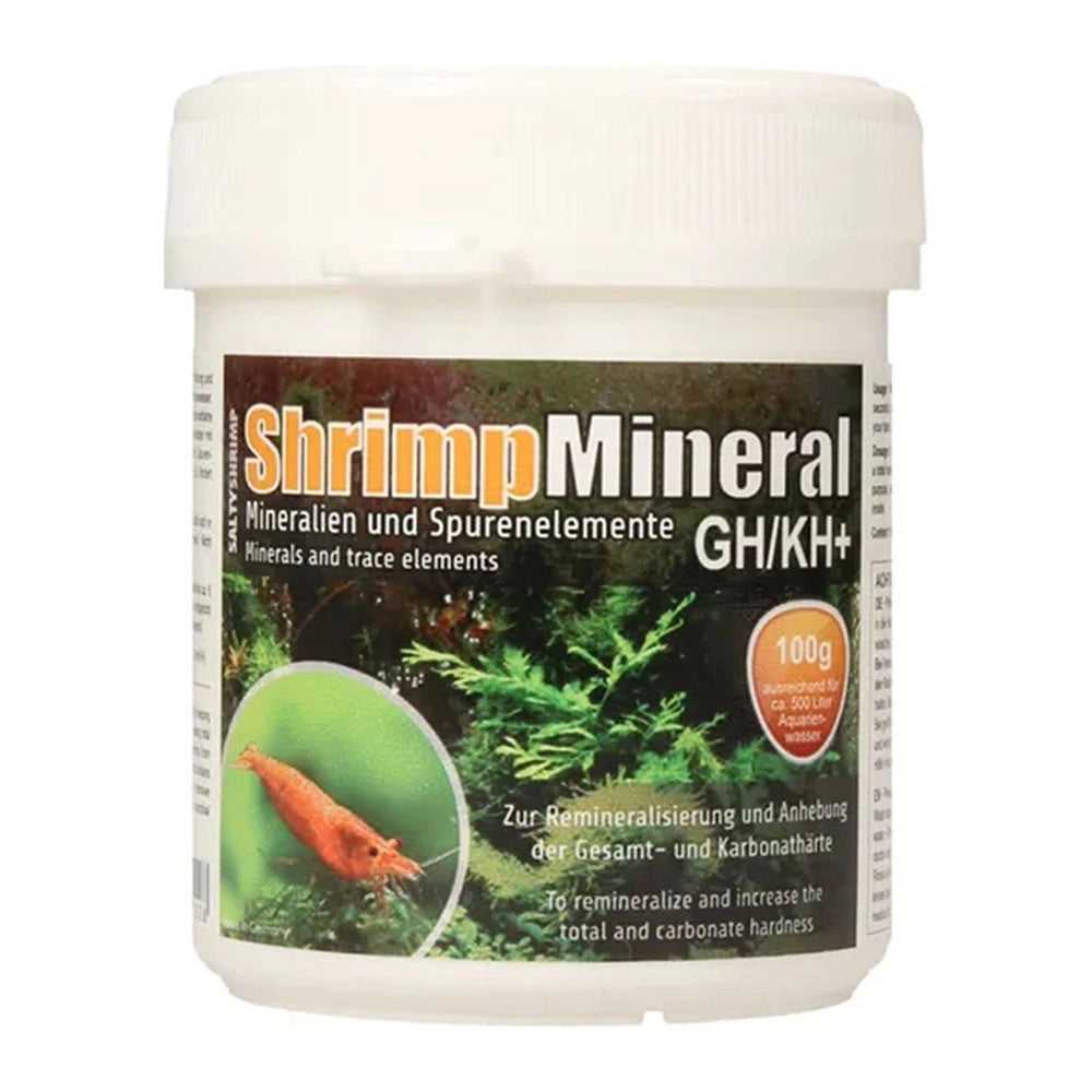 SaltyShrimp Shrimp Mineral GH/KH+ - aumenta la durezza totale e carbonatica in vasche con gamberetti Formato: 100 gr