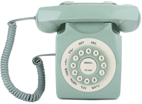 Telefono Fissa con Alta Risoluzione - Qualità Audio Elevata - Telefono Fissa Vintage - Telefono Fissa con Cavo - Grande Interfaccia Tasti - Materiale ABS Resistente