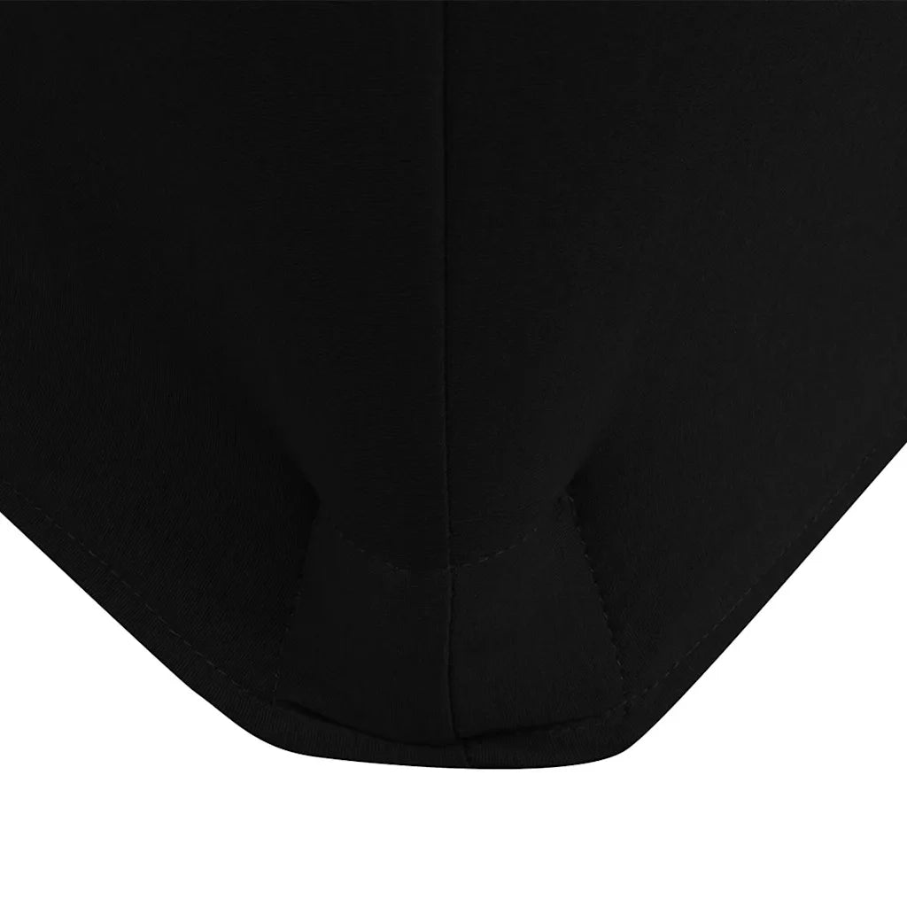 Fodere Elasticizzate per Tavolo 2 pz 243x76x74 cm Nero CFW5350312