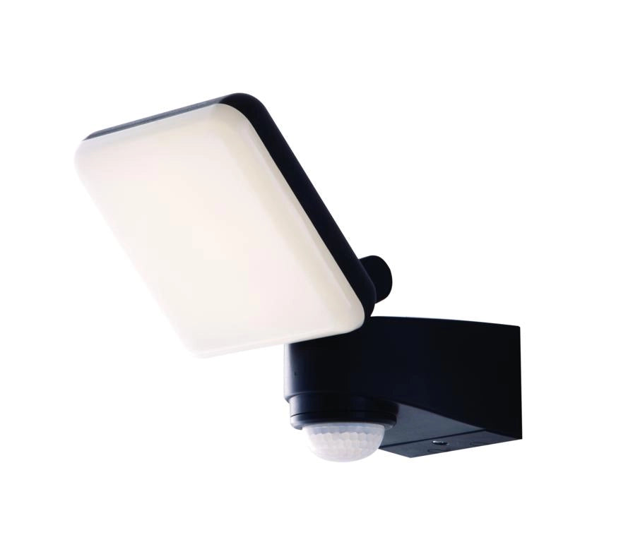 PROIETTORE LED SAT ANTRACITE 10W 1200LM 4000K CON SENSORE DI MOVIMENTO IP54 14X15,35XCM