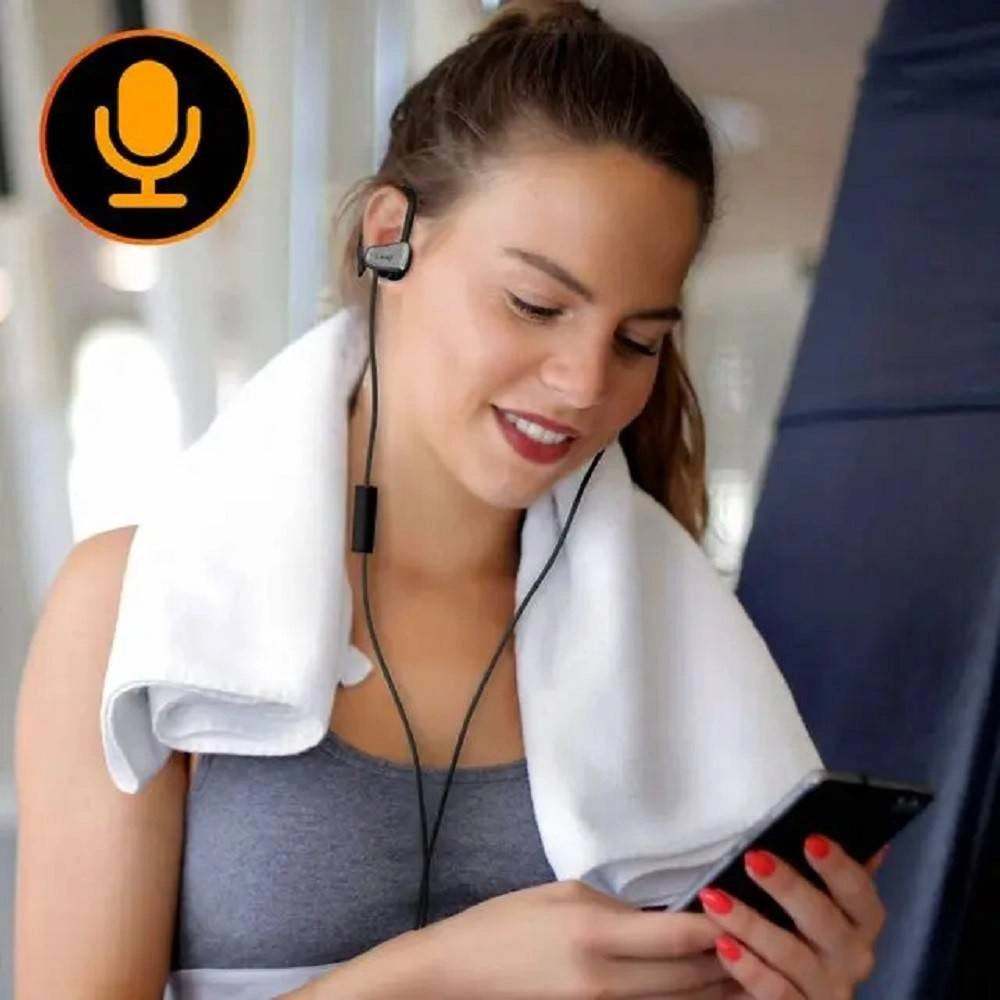 Trade Shop - Auricolari Cuffie Archetto Ds-209 Microfono Smartphone Mp3 Sport Cavo Jack 3,5mm -