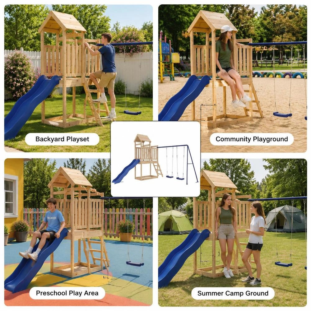Play Tower Solid Pine Wood