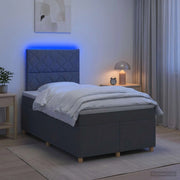 Letto box spring con materasso Grigio Scuro 120 x 200 cm 3455330