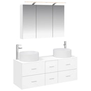 Set di mobili per il bagno 4 pcs Bianco 3407095