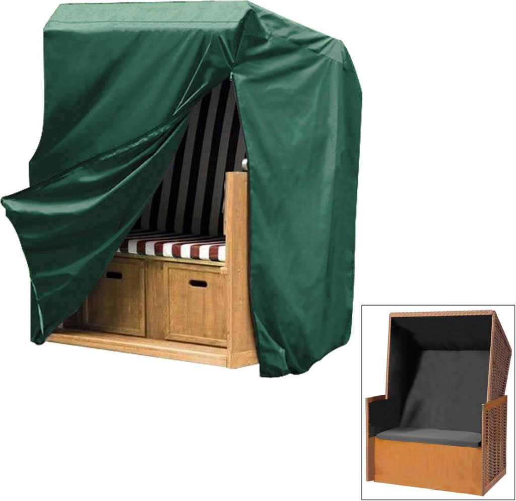 WOLTU Copertura Protettiva per Sedie, Sdraio da Esterno in PE, Copertura per Mobili da Giardino 140/175x135x105 cm Telo Anti-UV Impermeabile Resistente allo Strappo