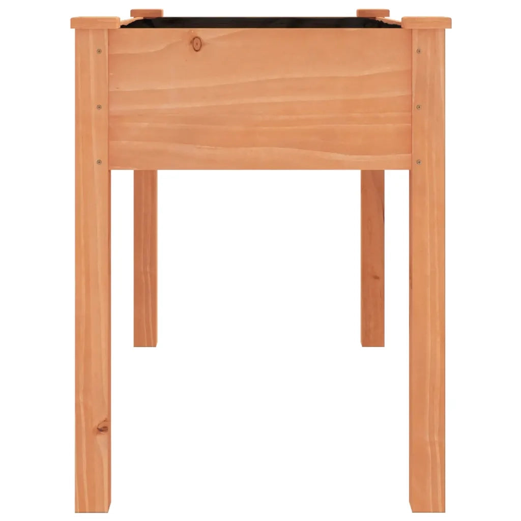 Fioriera con Fodera-Vaso-Contenitore per Piante Marrone 118x59x76cm Legno Massello di Abete