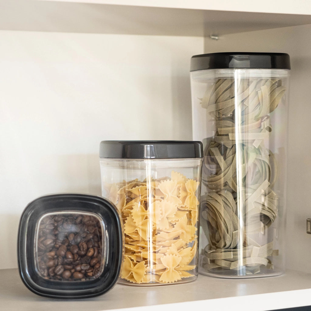 Contenitore per alimenti KADAX per prodotti secchi con coperchio, 1,8 litri, per la conservazione.