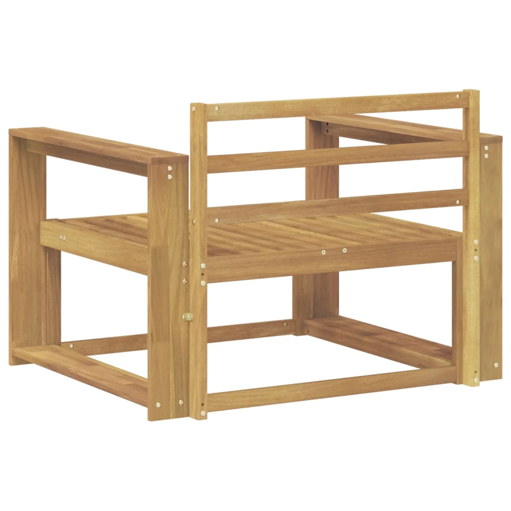 Divano centrale per esterno Legno di Acacia Massello Bianco