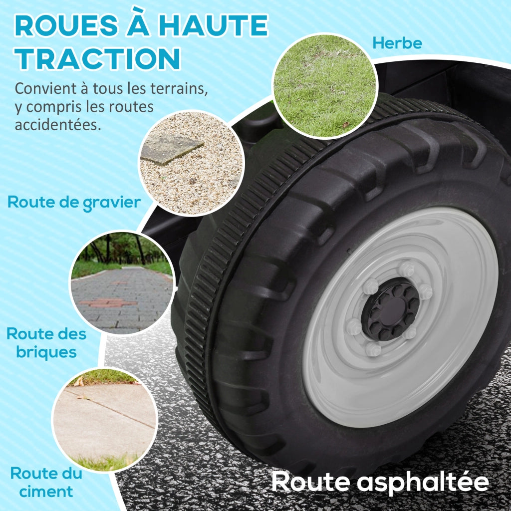 Tracteur per bambini con rimorchio amovibile e telecomando ¨C ZephMum ¨C 3-6 anni