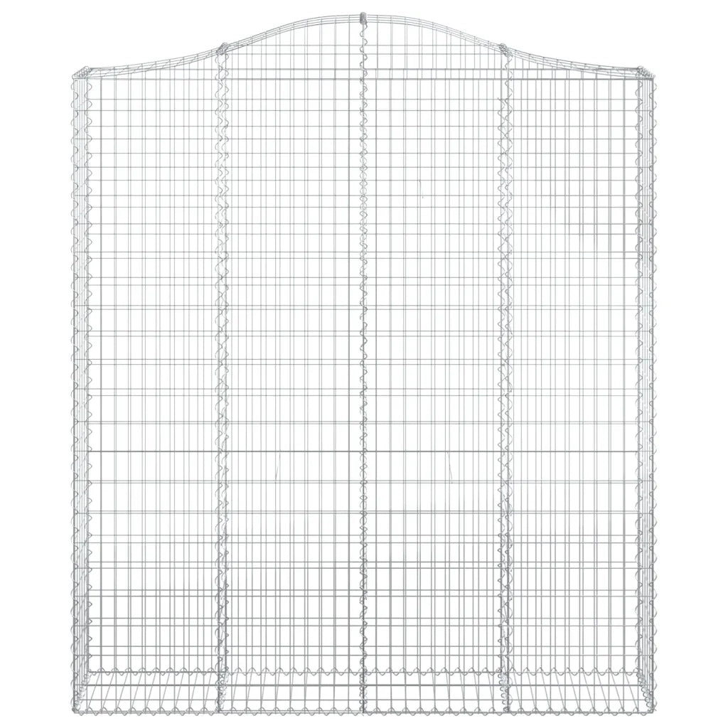 Cesti Gabbioni ad Arco 2 pz 200x30x220/240 cm Ferro Zincato 3145556