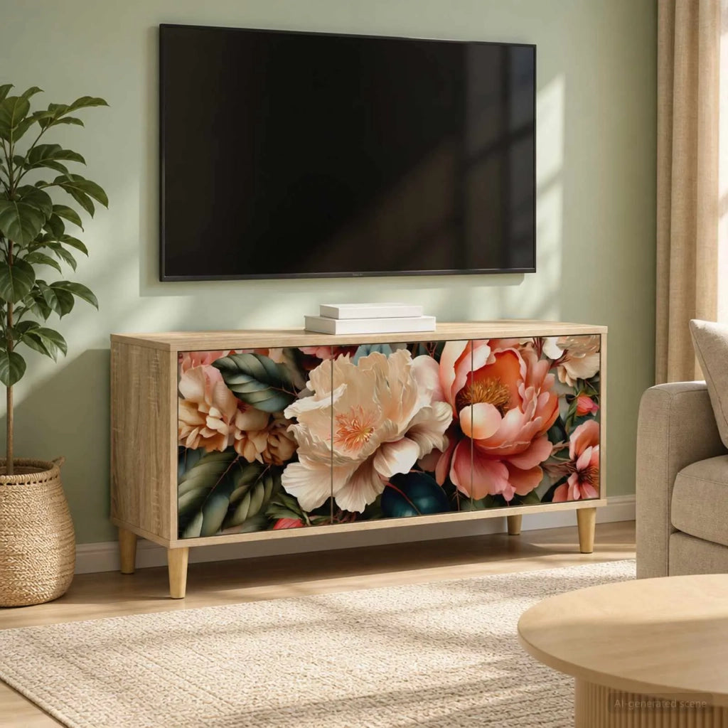 Mobile TV BORNE 102 x 33 x 50 cm Sonoma Legno ingegnerizzato 8007076