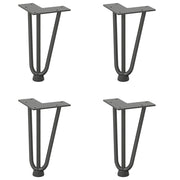 Set di 4 gambe a forcina per tavolino da 20 cm con gambe dal design moderno in acciaio massiccio color antracite 02_0056733
