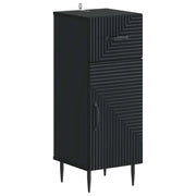 Mobiletto da Bagno HAARLEM Nero 30 x 31 x 80 cm 896826