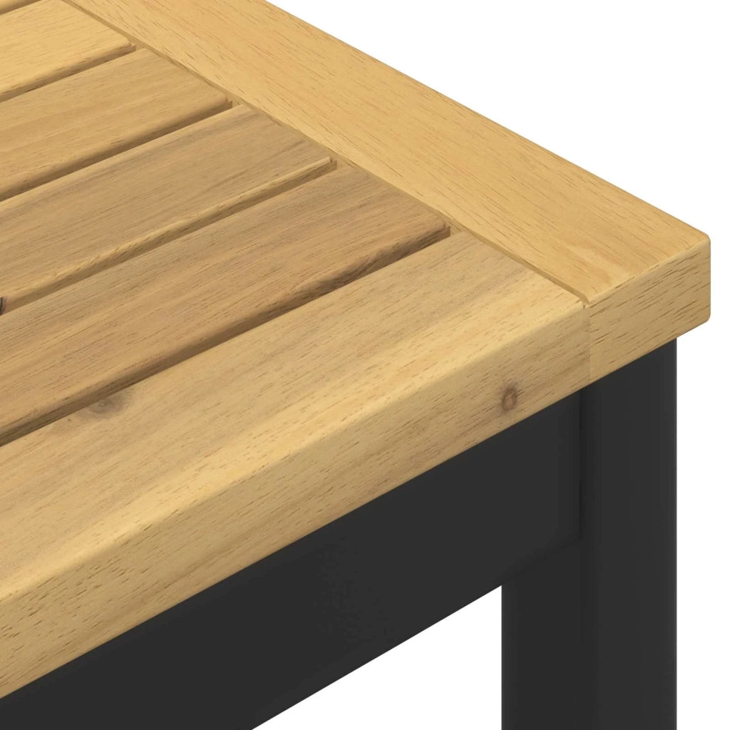 Tavolo Bar da Giardino Bianco e Nero 110 x 108,5 x 105 cm 901780