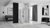 Cabina Doccia Rea Molier Chrome Double 80x90